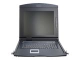 DIGITUS Modulare Konsole 17"TFT,16-PortCAT5 KVM&Touchpad,