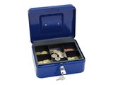 WEDO Geldkassette Sicherheits-Zylinderschloss 20x16x9cm Blau