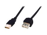 DIGITUS USB 2.0 Verlängerungskabel Typ A -A St/Bu 5.0m schw