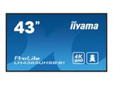 IIYAMA 108cm (43") LH4365UHSB-B1 16:9 2xHDMI+DP+2xUSB IPS retail