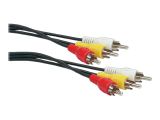 Schwaiger Audiokabel AV Cinchkabel 1,5m Schwarz