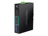 TRENDnet 10-port Indust. Gbit PoE+ DIN-Rail Switch -20/+65°C