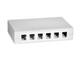 Equip Aufputzdose 12-Port Keystone weiß Polybeutel