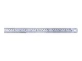 LINEX SL30 Stahl-Lineal 300 x 19mm cm und Zoll-Skala