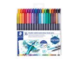 STAEDTLER Fasermaler Doppelspitze wasserverm.36ST
