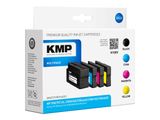 KMP Patrone HP HP950XL C2P43AE Multipack BK/C/Y/M remanufactured