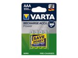 Varta Akku RECHARGE Power AAA HR03 550mAh 4St.