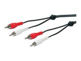Schwaiger Audiokabel Cinch Verbindungskabel 3,0m Schwarz