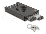 DELOCK 3.5 Wechselrahmen für 2 x M.2 NVMe SSD Slim SFF-8654