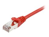 Equip Patchkabel Cat6A S/FTP 2xRJ45 7.50m rot LSZH Polybeutel