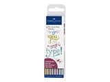FABER-CASTELL Tuschestift Pitt Artist Pen Metallic 4x