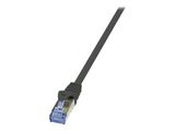 Logilink Patchkabel mit Cat7-Rohk. Primel. S/FTP schw 1,00m