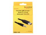 DELOCK USB Kabel A -> 3,5mm 3Pin 1.80m (5 V) TTL