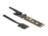 DELOCK Riser Karte NVMe M.2 Key A+E Stecker zu Key M Slot
