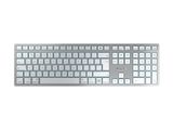 CHERRY TAS KW 9100 SLIM FOR MAC Wireless GB-Layout silver/w