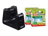 tesafilm Tischabroller Smart + Eco & Clear 2 Rollen