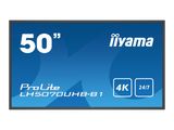 IIYAMA 125.7cm(50") LH5070UHB-B1 16:9 2xHDMI+2xUSB black (Speditionsversand)