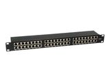 Equip Patchpanel 48x RJ45 Cat6 19" FTP 1HE ISO/IEC schwarz