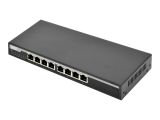 DIGITUS Switch 8-Port Gigabit 135W PoE Unmanaged schwarz