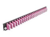 DELOCK 19 LWL Spleißbox Frontblende 24 Port LC Quad violett