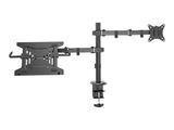 DIGITUS MLS 1TFT -32" Max8KG+ 1NOT -15,6" Max4KG schwarz