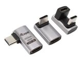 Equip Adapter USB 4.0 -> USB-C 40Gbps, 240W PD, 3er-Pack gr