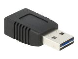 DELOCK Adapter EASY-USB 2.0-A Stecker zu USB 2.0-A Buchse