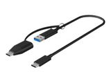 USB Adapterkabel IcyBox USB3.2(Gen2) Type-C zu Type A&C 35cm