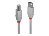 LINDY USB 2.0 Kabel Typ A/B Anthra Line M/M 0.5m