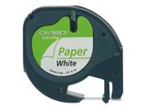 DYMO LetraTag-Band Papier 12mm x 4m schwarz->weiss