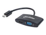 MANHATTAN 2-in-1 Mini-DisplayPort-Adapter HDMI/VGA-Buchse 4K
