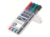 STAEDTLER Perm.Marker Lumocolor duo 4St Box