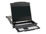 Eaton 8-Port KVM Switch, 17 in. LCD, DisplayPort, IP Remote