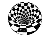 Sharkoon Bodenschutzmatte -3D Vortex D:120cm schwarz/weiß