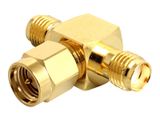HF Adapter Delock SMA Bu > SMA St > SMA Bu T-Stück