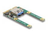 DELOCK Mini PCIe I/O 1x2.0 USB-A Buchse full size/ half size