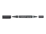 STAEDTLER Zweispitzmarker Lumocolor perm schwarz 10 Stück