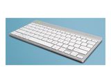 R-Go Tastatur Compact Break ND-Layout Bluetooth weiß