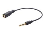 gembird 3,5mm Audio Crossover Adapterkabel, schwarz