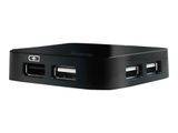 D-Link DUB-H4 4-Port USB2 Hub mit Netzteil schwarz retail