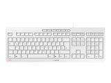 CHERRY TAS STREAM KEYBOARD Corded DE-Layout weiß/grau