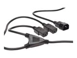 DIGITUS Y-Netzanschlusskabel, 1,7m, schwarz