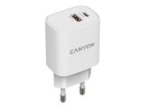 Canyon Power Adapter 1xUSB-A + 1xUSB-C 20W PD white retail