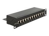 DELOCK 10" Patchpanel 12 Port Cat.6A schwarz