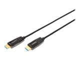DIGITUS HDMI AOC Hybrid Glasfaserkabel UHD 8K 10m schwarz