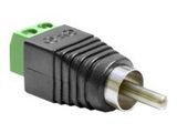 DELOCK Adapter Terminalblock 2Pin -> Cinch Stecker